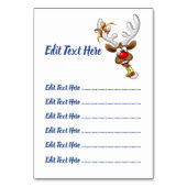 Grappig rendier gluurt Kerstmis meme Kaart (Achterkant)