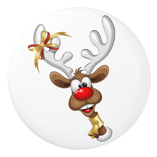 Grappig rendier gluurt Kerstmis meme Keramische Knop (Voorkant)