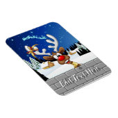 Grappig rendier gluurt Kerstmis meme Magneet (Rechterzijde)