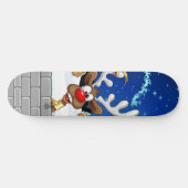 Grappig rendier gluurt Kerstmis meme Persoonlijk Skateboard (Horizontaal)