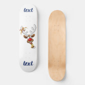 Grappig rendier gluurt Kerstmis meme Persoonlijk Skateboard (Voorkant)
