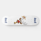 Grappig rendier gluurt Kerstmis meme Persoonlijk Skateboard (Horizontaal)