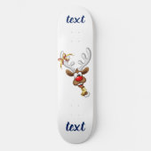 Grappig rendier gluurt Kerstmis meme Persoonlijk Skateboard (Voorkant)