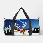 Grappig rendier gluurt Kerstmis meme Plunjezak (Voorkant)