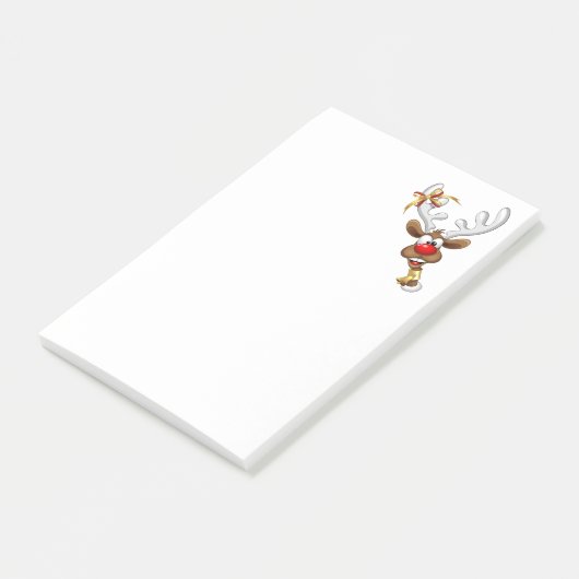 Grappig rendier gluurt Kerstmis meme Post-it® Notes (Schuin)