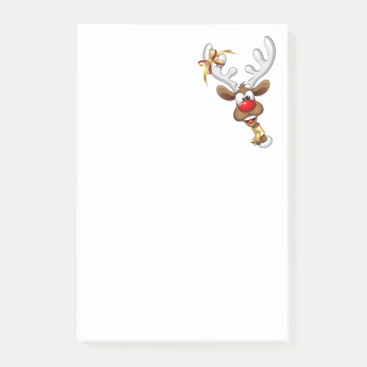 Grappig rendier gluurt Kerstmis meme Post-it® Notes (Voorkant)