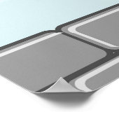 Grappig rendier gluurt Kerstmis meme Poster (Hoek)