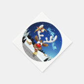 Grappig rendier gluurt Kerstmis meme Servet (Hoek)