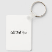 Grappig rendier gluurt Kerstmis meme Sleutelhanger (Achterkant)