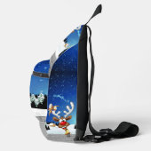 Grappig rendier gluurt Kerstmis meme Sling Bag (Rechts)