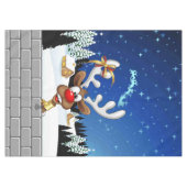 Grappig rendier gluurt Kerstmis meme Tafelkleed (Voorkant (Horizontaal))