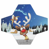 Grappig rendier gluurt Kerstmis meme Voetbal (Enkel)