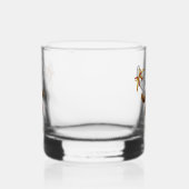 Grappig rendier gluurt Kerstmis meme Whisky Glas (Rechts)