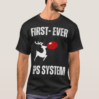 Grappig rendier GPS systeem T-shirt