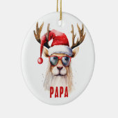 Grappig rendier papa gepersonaliseerd Ornament (Rechts)