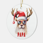Grappig rendier papa gepersonaliseerd Ornament (Links)