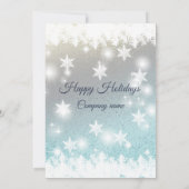 Grappig rendier Santa Kerstmis bedrijfsfeest Kaart (Achterkant)