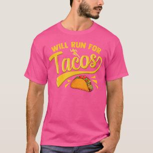 Grappig Rennen Renner Mexicaans Eten Taco Zal Renn T-shirt