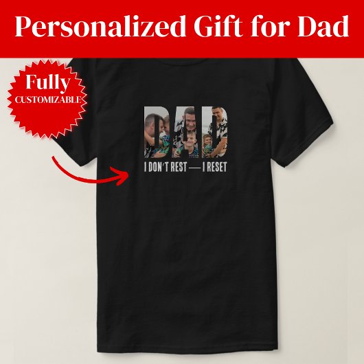 Grappig Reset Vader Humor Cadeau T-shirt