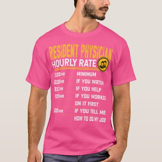 Grappig resident arts uurtarief - resident do t-shirt (Voorkant)