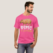 Grappig respect voor de Capybara T-shirt (Voorkant volledig)