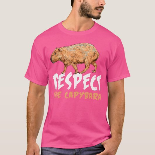 Grappig respect voor de Capybara T-shirt (Voorkant)