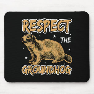 Grappig Respecteer De Bosmarmot Groudhog Dag Vrouw Muismat