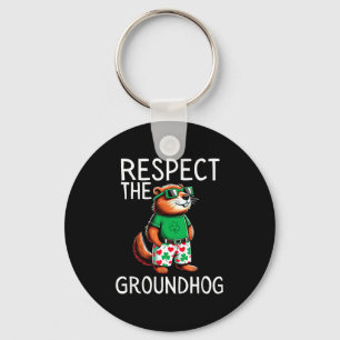 Grappig Respecteer De Bosmarmot Ground Hog Day Gra Sleutelhanger