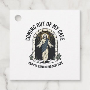 Grappig Resurrection Cave Citaat Vintage Gravure D Bedankjes Labels