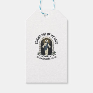Grappig Resurrection Cave Citaat Vintage Gravure D Cadeaulabel