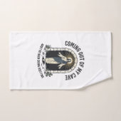 Grappig Resurrection Cave Citaat Vintage Gravure D Handdoek (Handdoek)