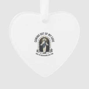 Grappig Resurrection Cave Citaat Vintage Gravure D Ornament