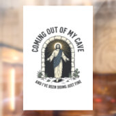 Grappig Resurrection Cave Citaat Vintage Gravure D Raamsticker (Vel 2)