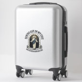 Grappig Resurrection Cave Citaat Vintage Gravure D Sticker (Koffer)