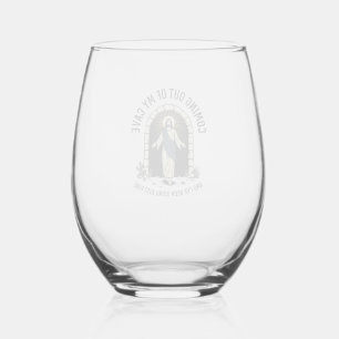 Grappig Resurrection Cave Citaat Vintage Gravure D Wijnglas Zonder Voet