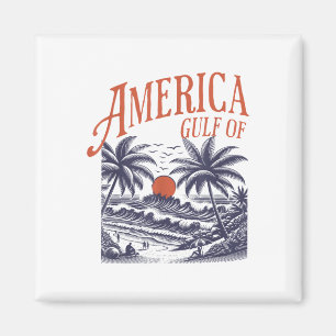 Grappig Retro 2025 Grunge Design, Golf van Verenig Magneet