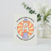 Grappig Retro 70's  Briefkaart (Staand voorkant)