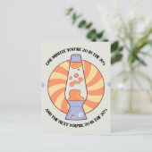 Grappig Retro 70's  Briefkaart (Staand voorkant)