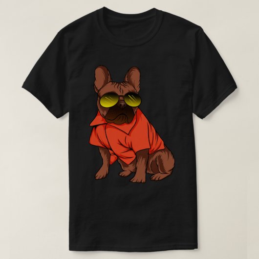 Grappig Retro 90s Franse Bulldog Hondenliefhebber T-shirt (Design voorkant)