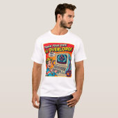 Grappig Retro AI T-shirt Train je eigen AI Overlor (Voorkant volledig)