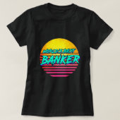 Grappig retro bankiersberoep t-shirt (Design voorkant)
