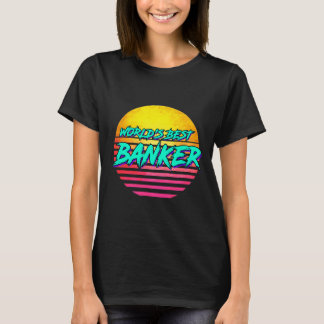 Grappig retro bankiersberoep t-shirt