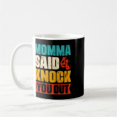 Grappig Retro Boxing Quote Koffiemok (Links)