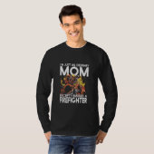 Grappig Retro  Brandweerman Mam T-shirt (Voorkant volledig)