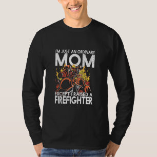 Grappig Retro  Brandweerman Mam T-shirt