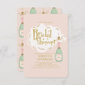 Grappig Retro Champagne Vrijgezellenfeest Kaart