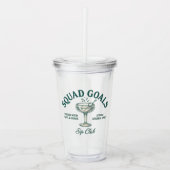 Grappig Retro Cocktailparty Ontwerp Acryl Drinkbeker (Voorkant)