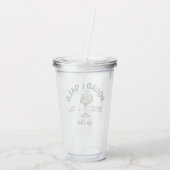 Grappig Retro Cocktailparty Ontwerp Acryl Drinkbeker (Achterkant)