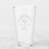 Grappig Retro Cocktailparty-ontwerp Glas (Achterkant)