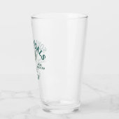 Grappig Retro Cocktailparty-ontwerp Glas (Links)